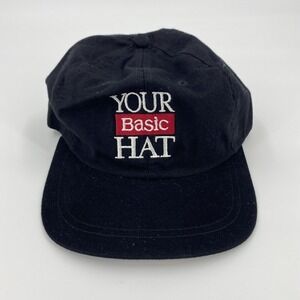 Your Basic Hat Tobacco‎ 90s Black Advertising Snap Back VTG Trucker Cigarettes